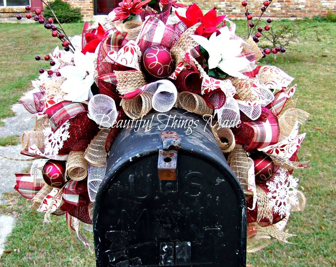 Mailbox Swag Mailbox Swag Artificial Mailbox Topper Deco Etsy