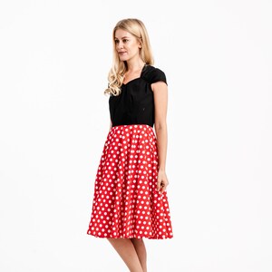 Minnie Mouse Dress Disney Dress Halloween Costume Disneyland Dress Pin up Dress Rockabilly Dress Polka Dot Dress Summer Dress Party Dress