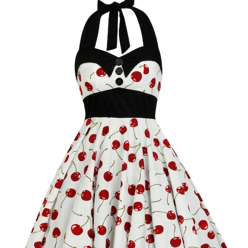 Red Cherry Dress Summer Dress Cherries 