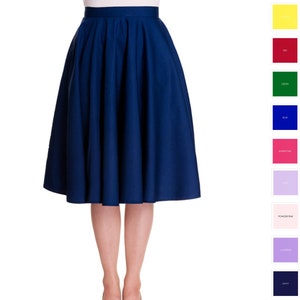 Full Circle Skirt Custom Made Skirt Made To Order Skirt with Pockets Swing Skirt Pinup Skirt Party Skirt Plus Size Skirt Bridesmaid Skirt