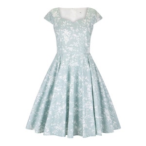 50s Dress Floral Bridesmaid Dress Vintage Dress Floral Dress 70s Midi Dress Sundress Women Summer Dress Retro Dress Pin up Dress Swing Dress