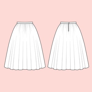 Full Gathered Skirt Custom Made Skirt Made To Order Skirt with Pockets Swing Skirt Pinup Skirt Party Skirt Plus Size Skirt Bridesmaid Skirt