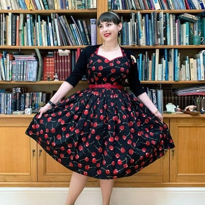 Cherry red vintage clothing store