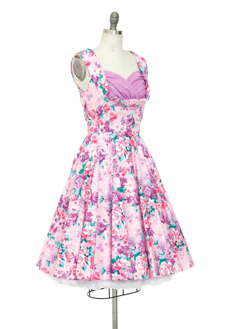 purple retro dress