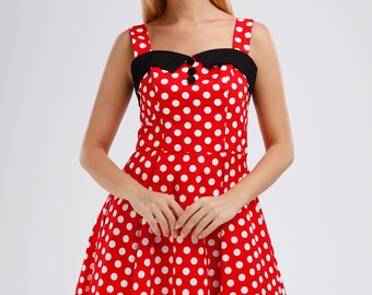 disney minnie mouse polka dot skater dress Minnie Mouse Polka Dot Dress Red Polka Dot Disney Skater Dress