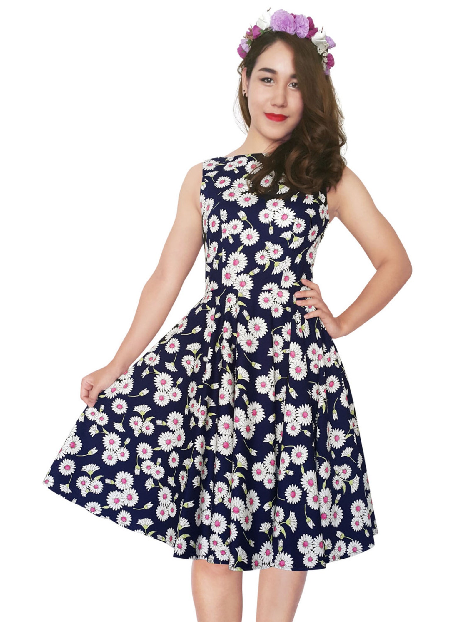 Daisy Flower Dress Spring Dress Summer Dress Daisy Floral Etsy