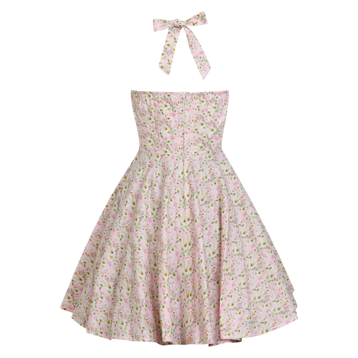 Daisy Dress Pink Floral Dress Daisy Flower Summer Dress Etsy