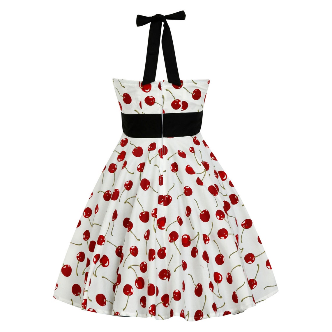 Red Cherry Dress Summer Dress Cherries Fruit Print Vintage | Etsy