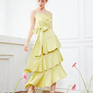 lime green and yellow bridesmaid dresses Lime Green