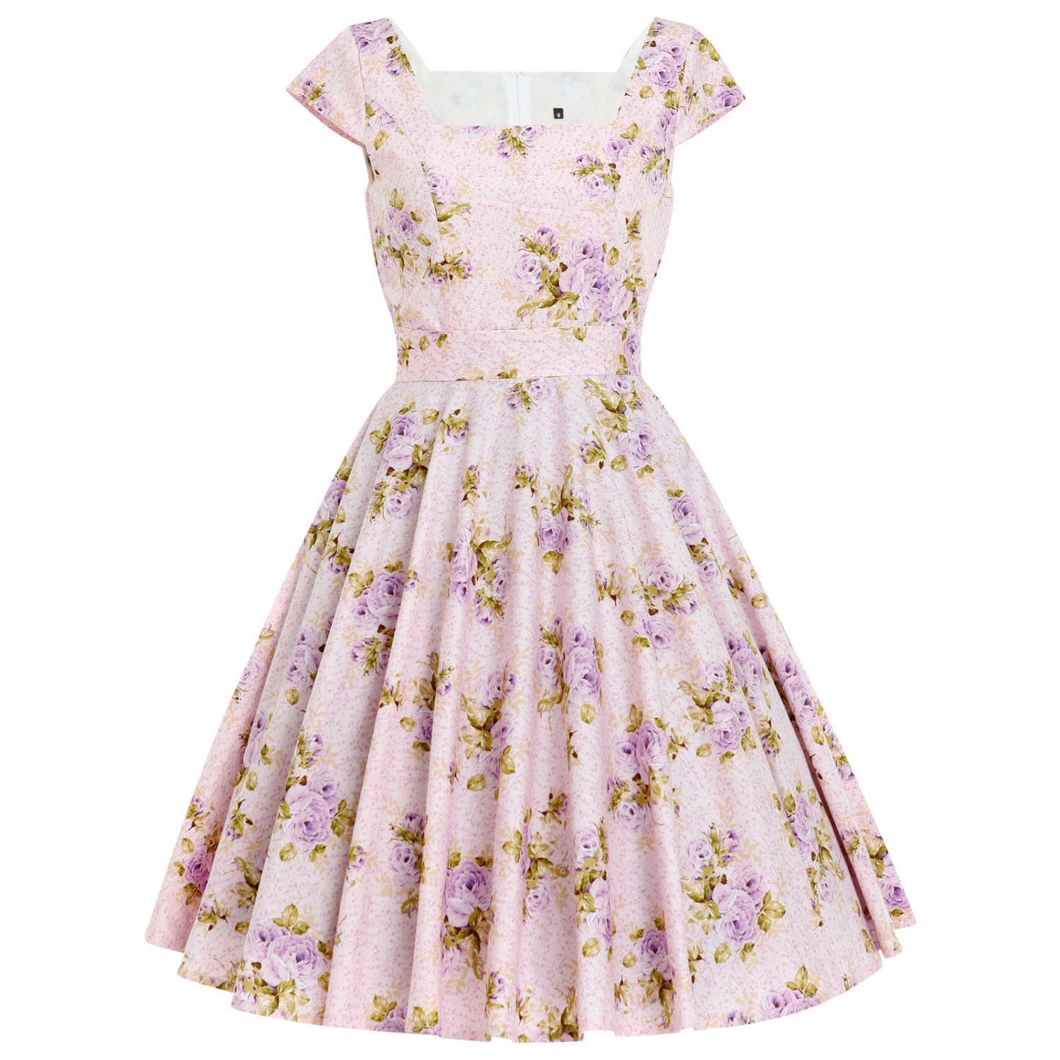 Lilac Dress Swing Dress Romantic Dress Bridesmaid Dress Floral | Etsy