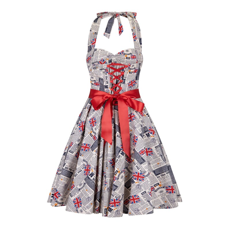 union jack ball gown