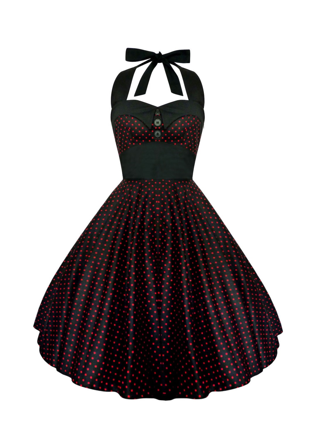 Black and red vintage dress deals