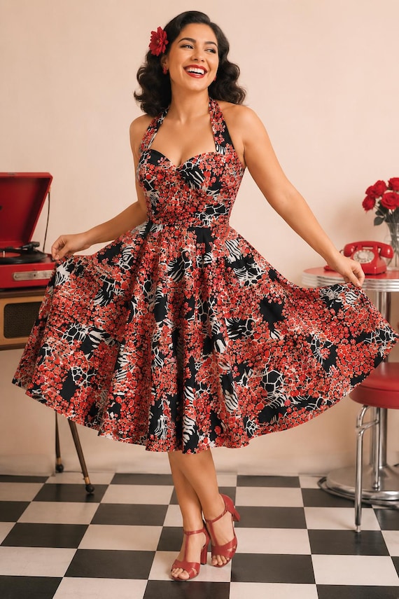 Designer Vintage Floral Bridesmaid Dresses Summer Dress Spring Dress Bridesmaid Dress Flower Girl Dress Cherry Blossom