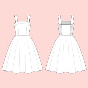 Vestido NANCY CUSTOM MADE no tecido de sua escolha! Vestido vintage vestido pinup vestido anos 50 vestido swing vestido retrô vestido de verão vestido rockabilly