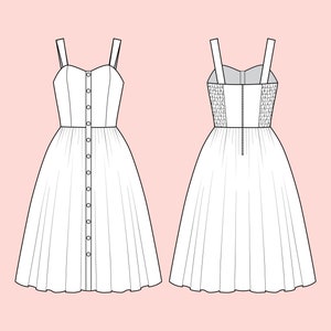 Vestido JESSY CUSTOM MADE no tecido de sua escolha! Vestido de férias Vestido Pinup Vestido Retro Vestido Swing Vestido Rockabilly Vestido 50s Vestido de Verão