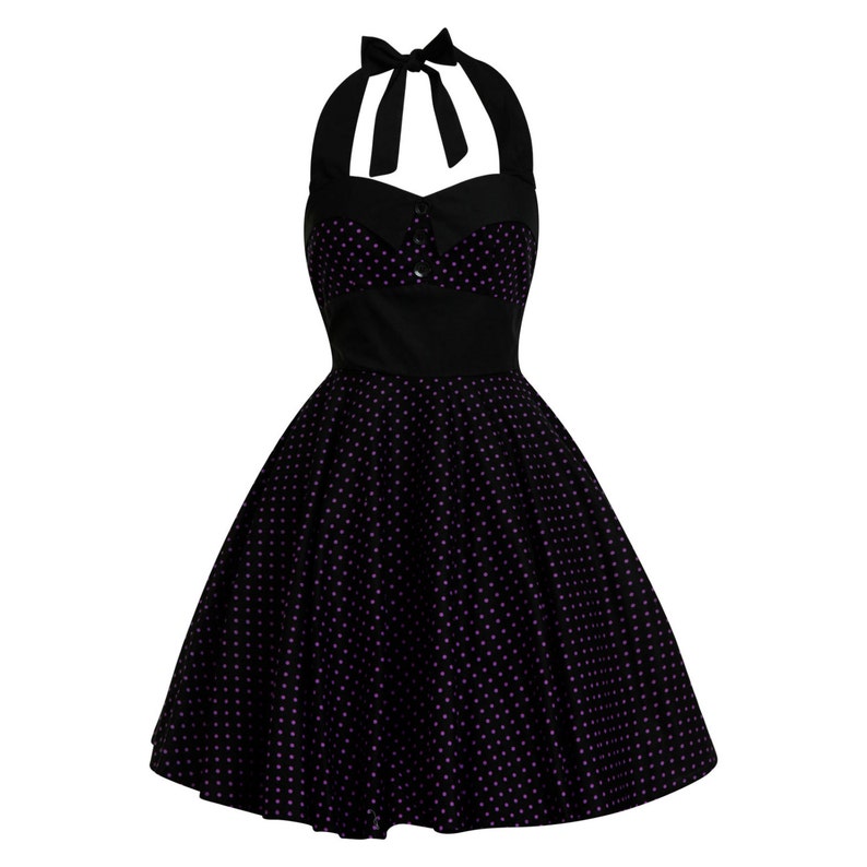 Vintage Pin Up Dress Purple