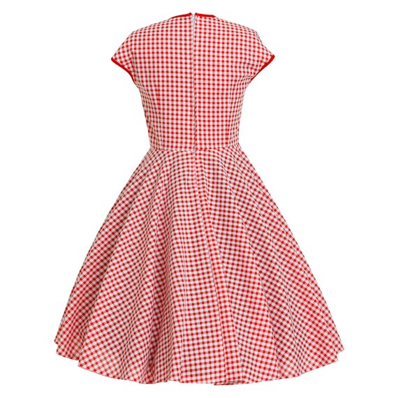 red gingham dress plus size