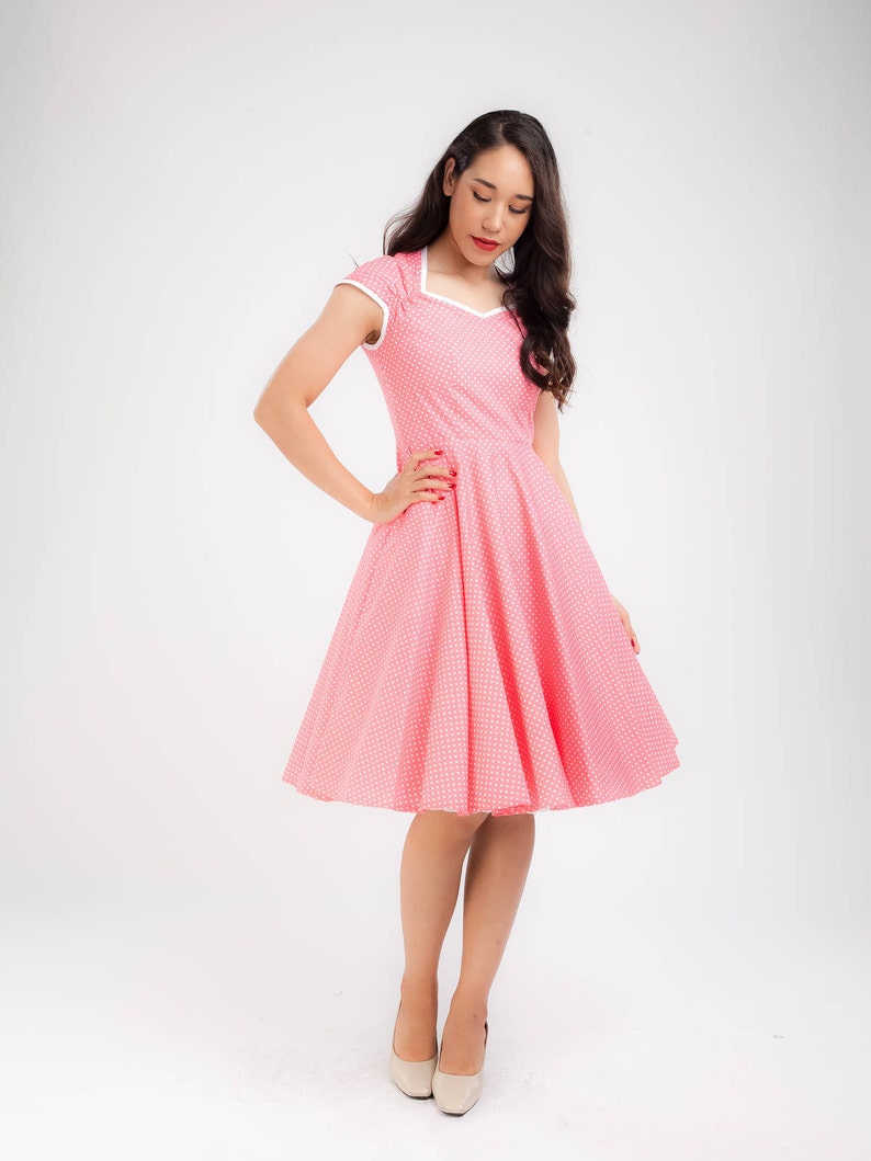 pink polka dot outfit