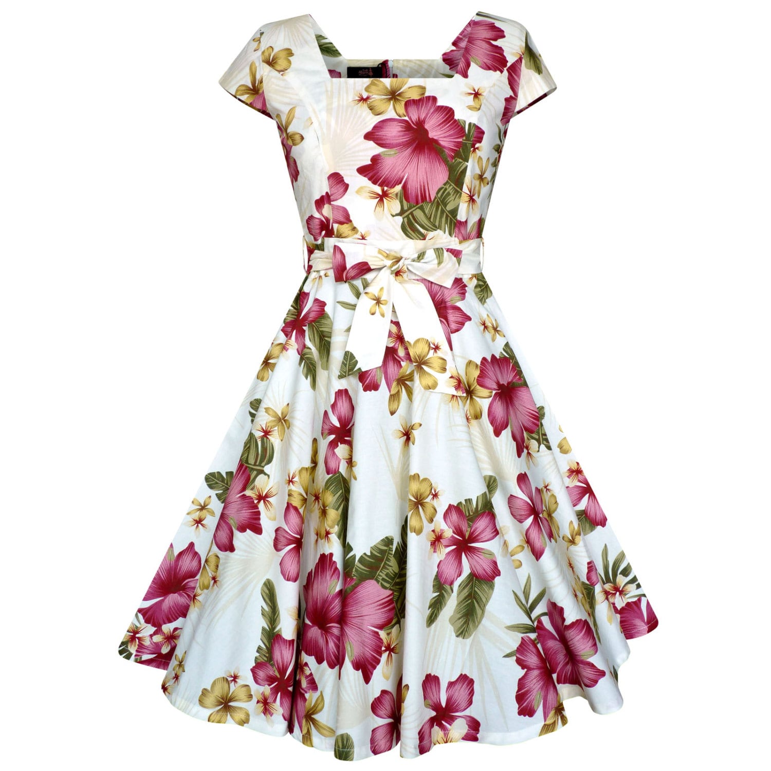 Summer Dress Hawaiian Dress Tropical Dress Hibiscus Flower Etsy