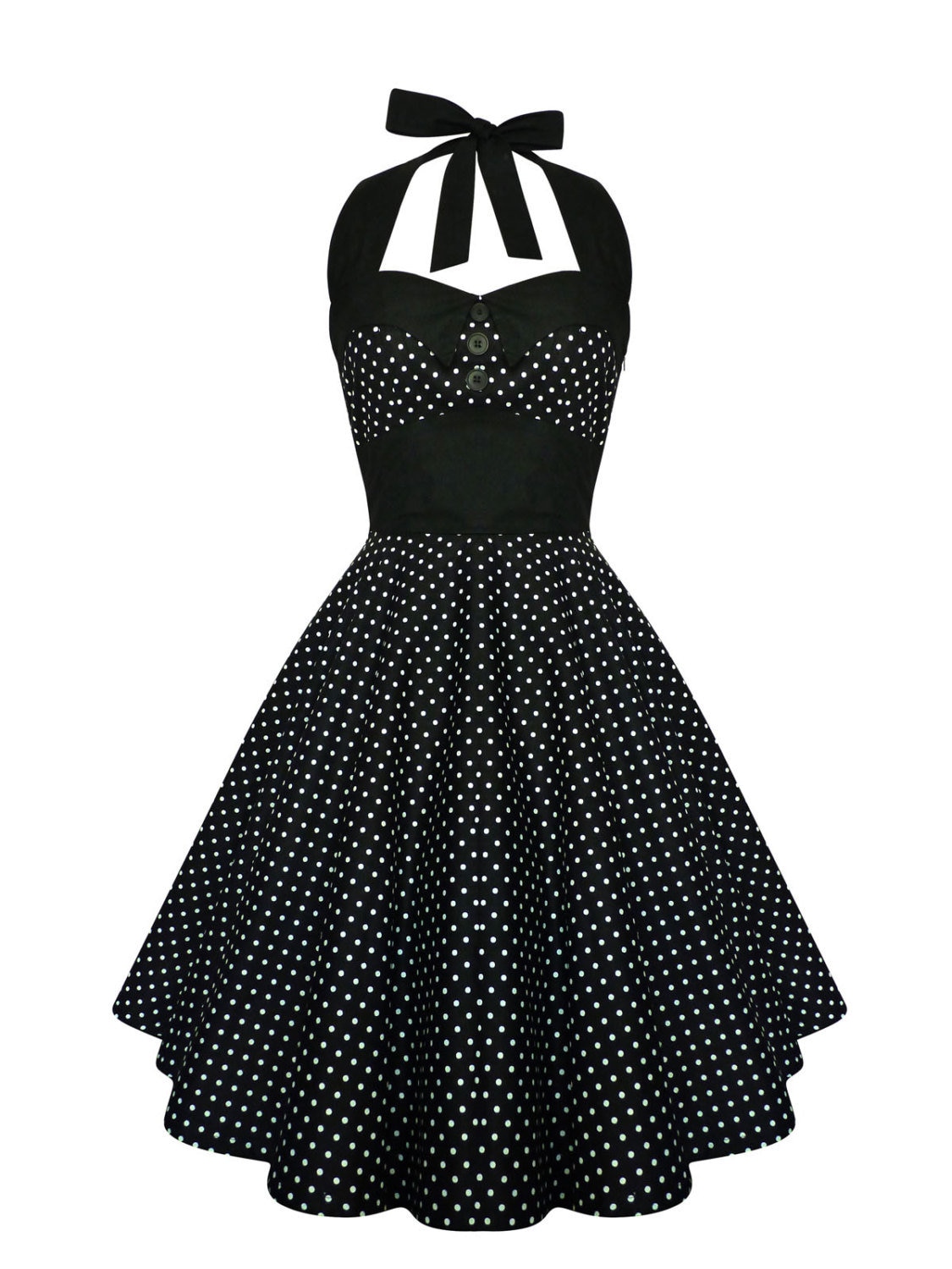 Black Floral Vintage 50s Pin Up Cocktail Dress with Collar for Halloween Black Floral Vintage 50s Pin Up Cocktail Dress with Collar for Halloween