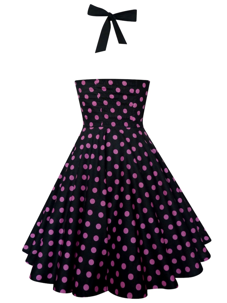Polka Dot Dress Black Pink Dress Pin Up Dress Rockabilly Dress Etsy Polka Dot Dress Black Pink Dress Pin Up Dress Rockabilly Dress Etsy