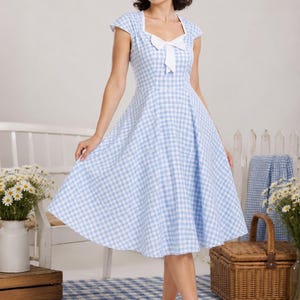 Blue Picnic Dress