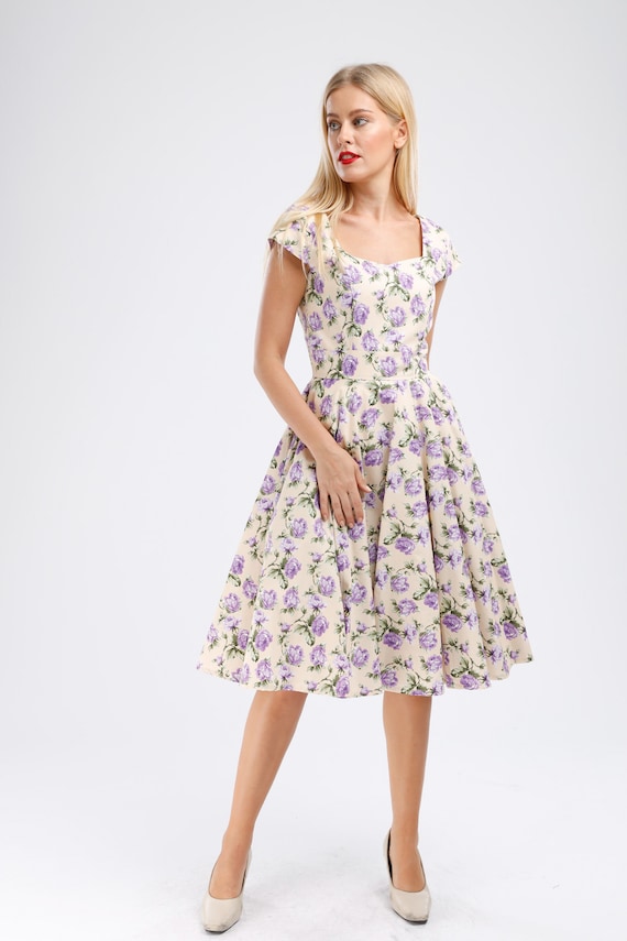 vintage floral dress