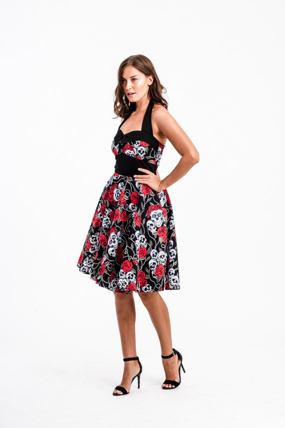 Plus size top skull dress