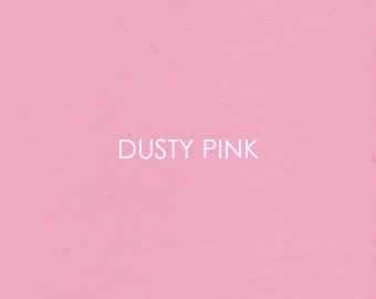 Tessuto di cotone rosa antico, leggero, tinta unita, ideale per il patchwork, tagliato su misura.