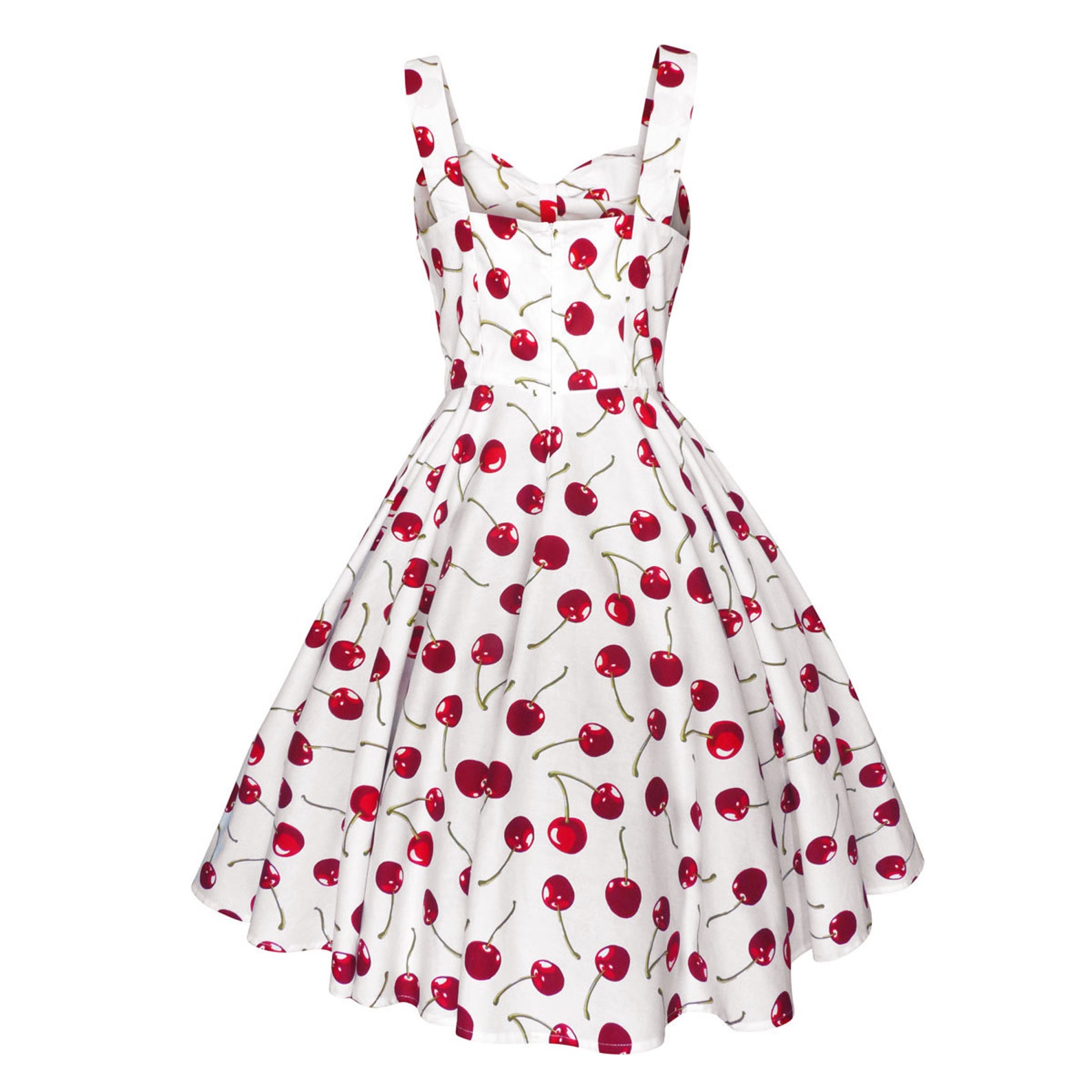 Red Cherry Dress Cherries Dress Summer Dress Rockabilly - Etsy