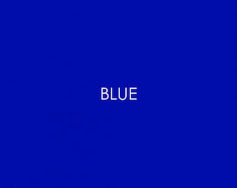 Blue Cotton Fabric - Lightweight Plain Weave, By The Yard