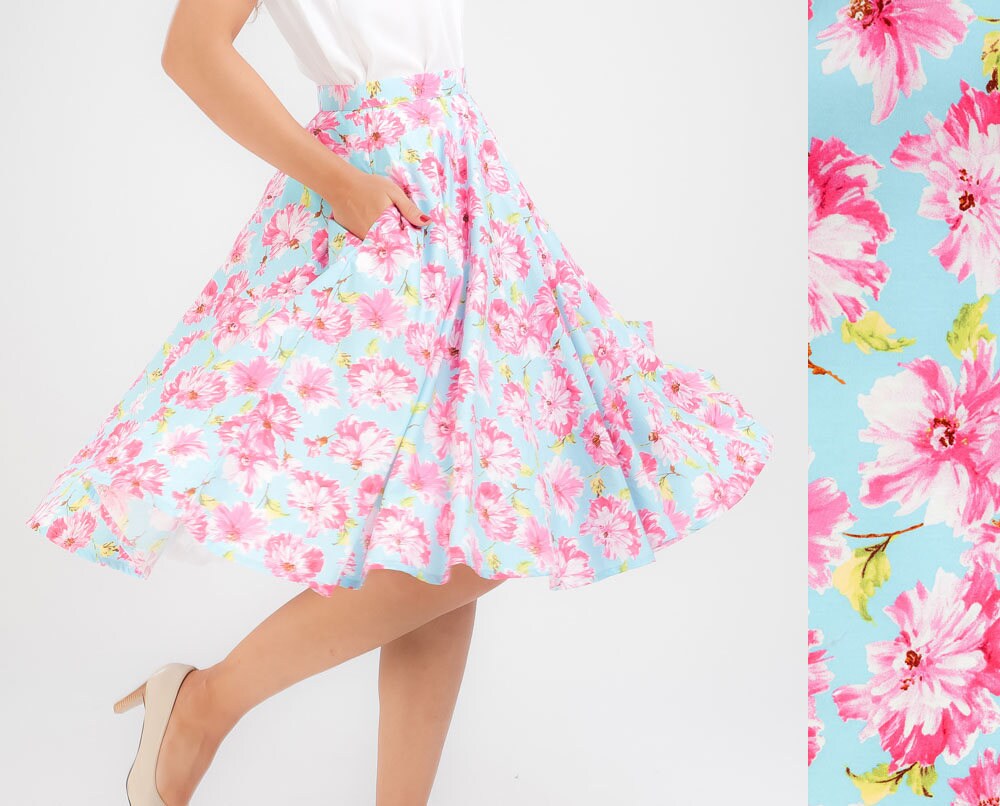 Pink Flower Skirt