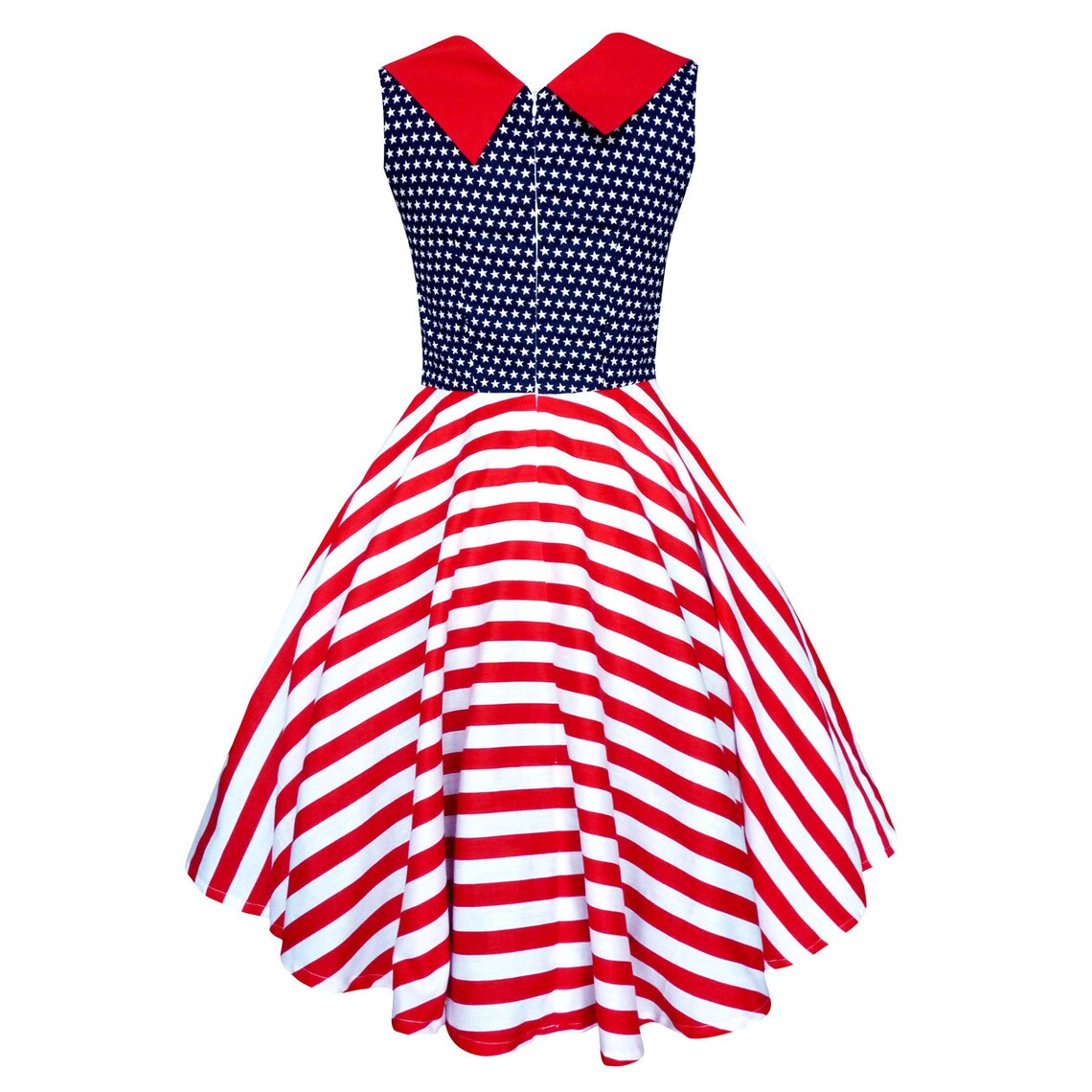 USA Flag Dress Independence Day Dress 4th of July Dress USA Etsy
