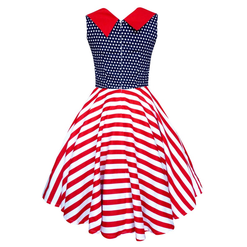 USA Flag Dress Independence Day Dress 4th of July Dress USA Etsy