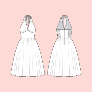 MARILYN CUSTOM MADE Dress in Your Choice of Fabric Bridesmaid Dress Vintage Dress Pinup Dress Summer Dress Prom Cocktail Dress Party Dress