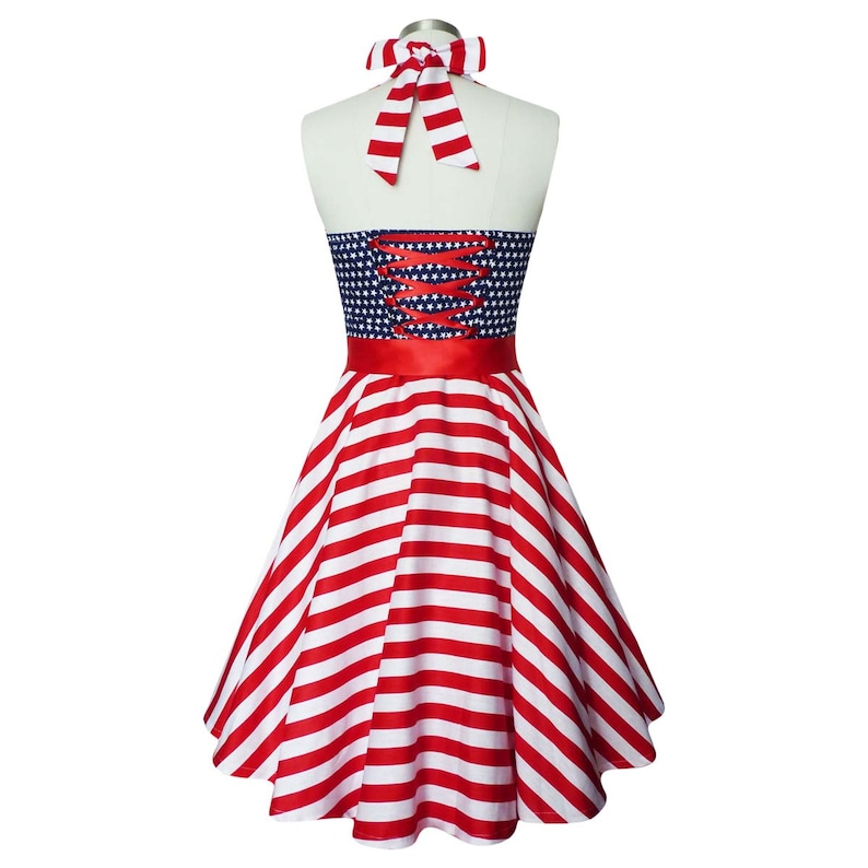 USA Flag Dress Independence Day Dress 4th July Dress Patriotic Etsy