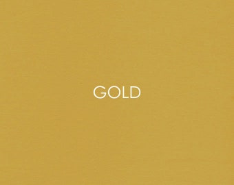 Gold Cotton Fabric - Lightweight Solid Pastel Quilting Apparel Fabric - By The Yard