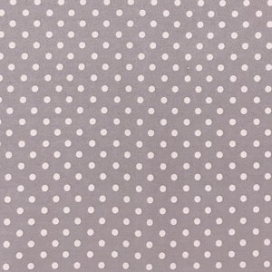 Gray Polka Dot Fabric 100% Cotton Fabric for CUSTOM ORDER or by the YARD - Floral Fabric Polka Dot Fabric Gingham Fabric Face Mask Fabric