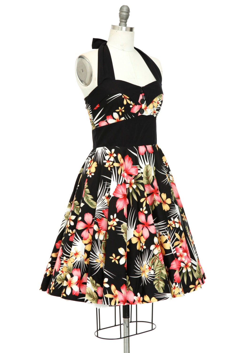 retro flower dress