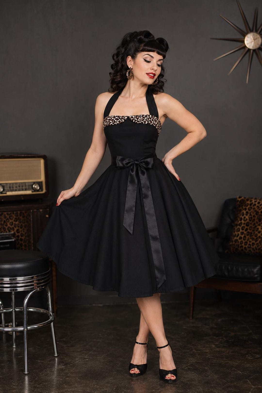 off the shoulder dress mini Black Off-Shoulder A bright and mobile DKNY by Donna Karan size_code-M Size:Size 6