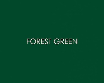 Forest Green Cotton Fabric - Lightweight Plain Weave, Quilting & Apparel Fabric