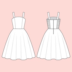 LANA CUSTOM MADE Dress in Your Choice of Fabric! Vintage Dress Pinup Dress 1950s Dress Swing Dress Retro Dress Summer Dress Rockabilly Dress