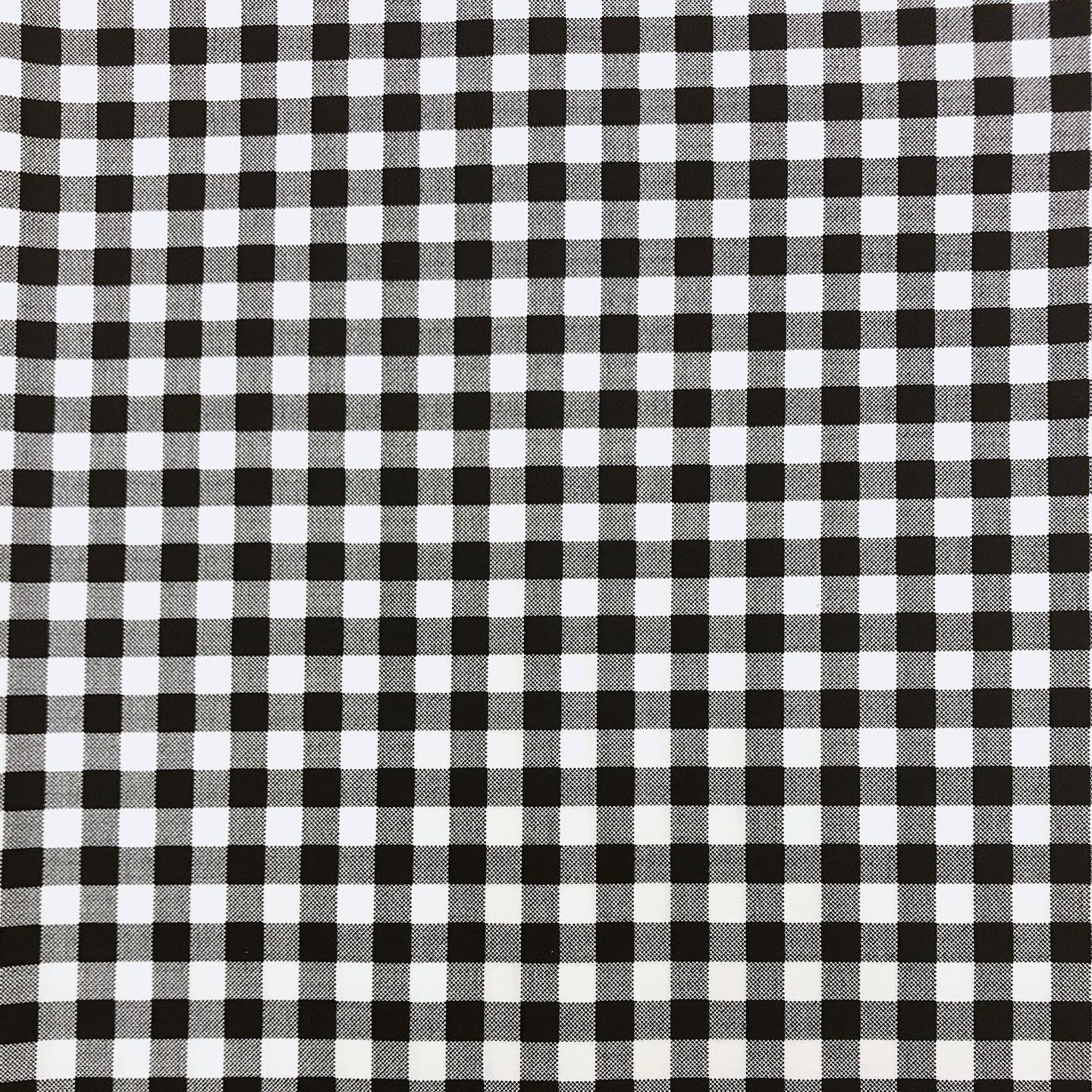 Black White Gingham Fabric 100 Cotton Fabric for CUSTOM ORDER Etsy