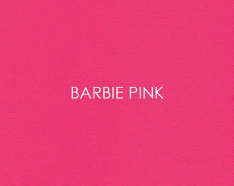 Tessuto di cotone rosa Barbie, ideale per abbigliamento e patchwork, tagliato su misura.