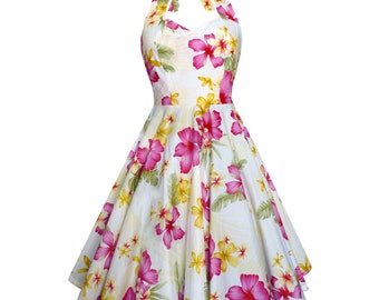 Hawaiian Dress Tropical Floral Dress ...