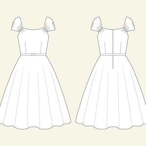 SOPHIA CUSTOM MADE Dress in Your Choice Of Fabric Vintage Dress Bridesmmaid Dress Party Dress Prom Dress Plus Size Clothing Made To Order