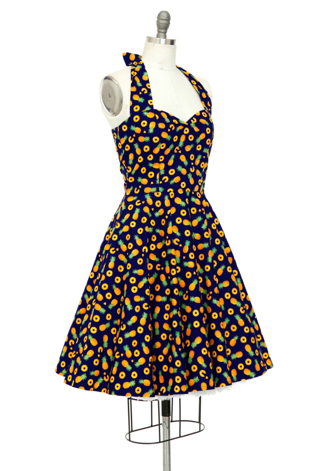 Retro Pineapple Midnight Tank Dress main image 1