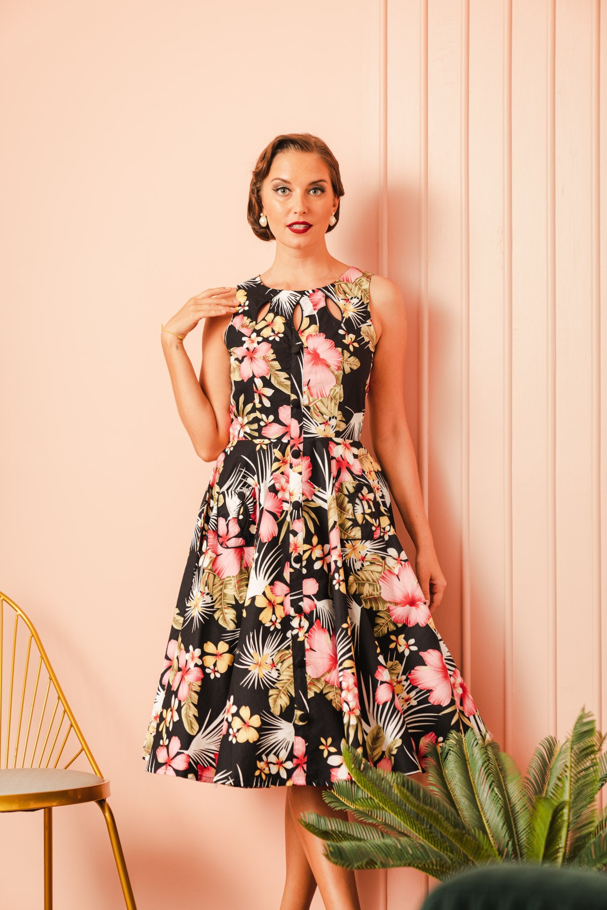 ア*キ様 Apolina Flora Dress - 50's Floral1- Apolina Gloria Dress Woodland Floral Hazel | BIEN BIEN
