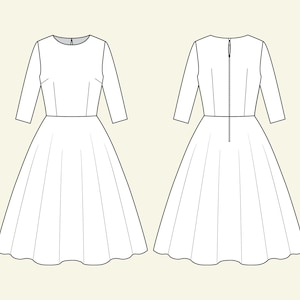 MILA CUSTOM MADE Dress in Your Choice of Fabric Vintage Dress Pin up Dress 50s Dress Bridesmmaid Dress Party Dress Prom Dress Plus Size