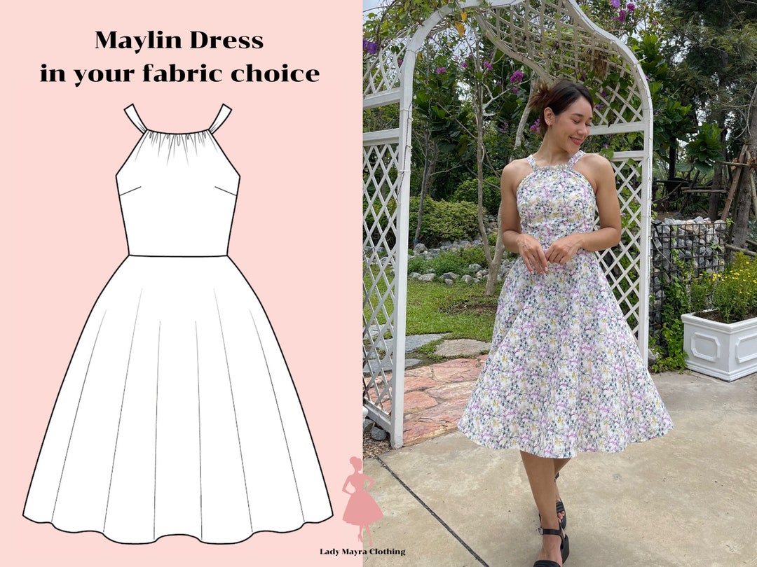 MAYLIN CUSTOM MADE Dress in Your Choice of Fabric Bridesmaid - Etsy